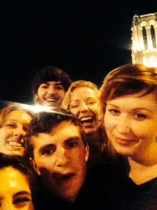 night out with the WP crew! We were trying to get the Notre Dame..we failed.