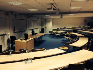 inside my classroom (i have two lectures here, luckily!)